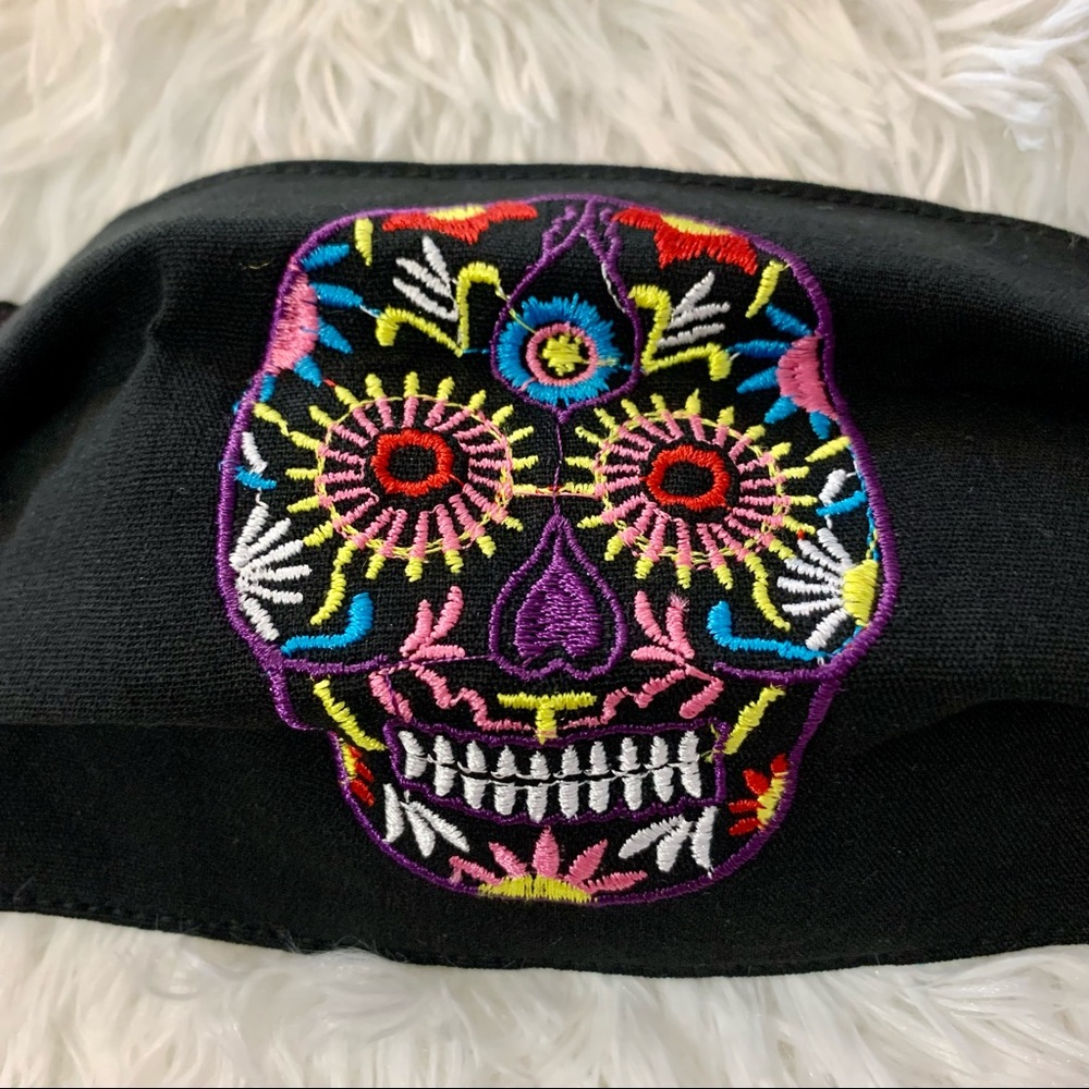 Sugar Skull Face Mask NWOT